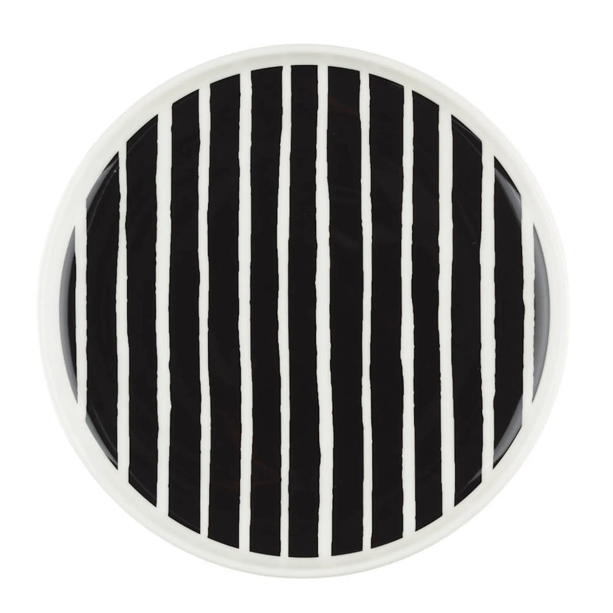 Marimekko Oiva Piccolo tallrik 20 cm vit/svart