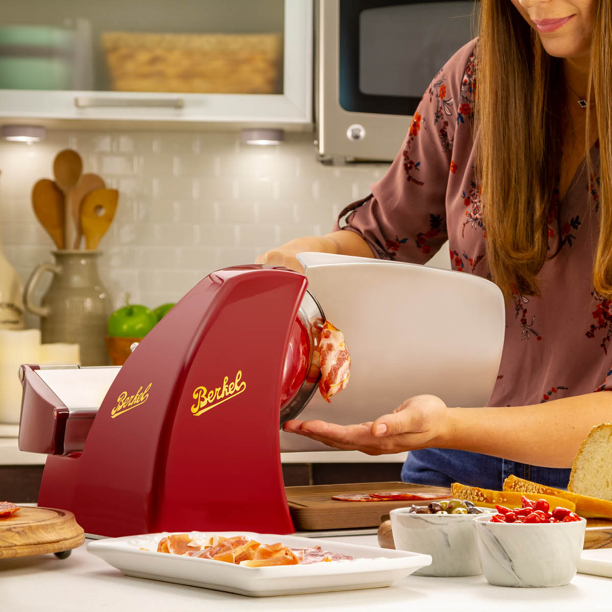 Berkel HL Plus skjæremaskin elektrisk 200 mm rød