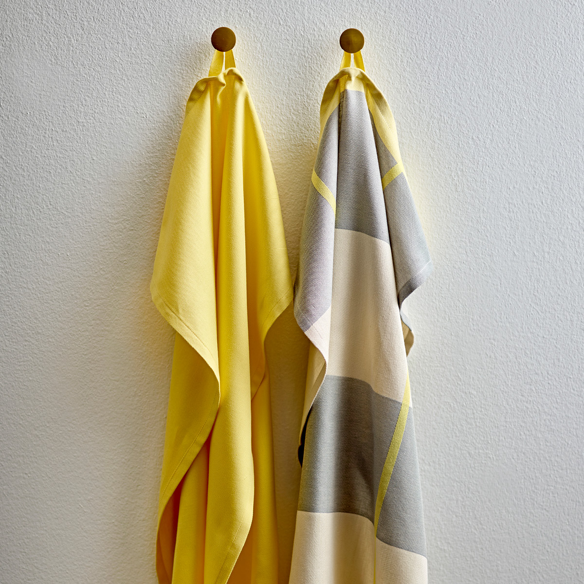 Södahl Blocks kökshandduk 50x70 cm 2-pack gul