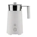 Plissé multifunktionell mjölkskummare 22,5 cm vit