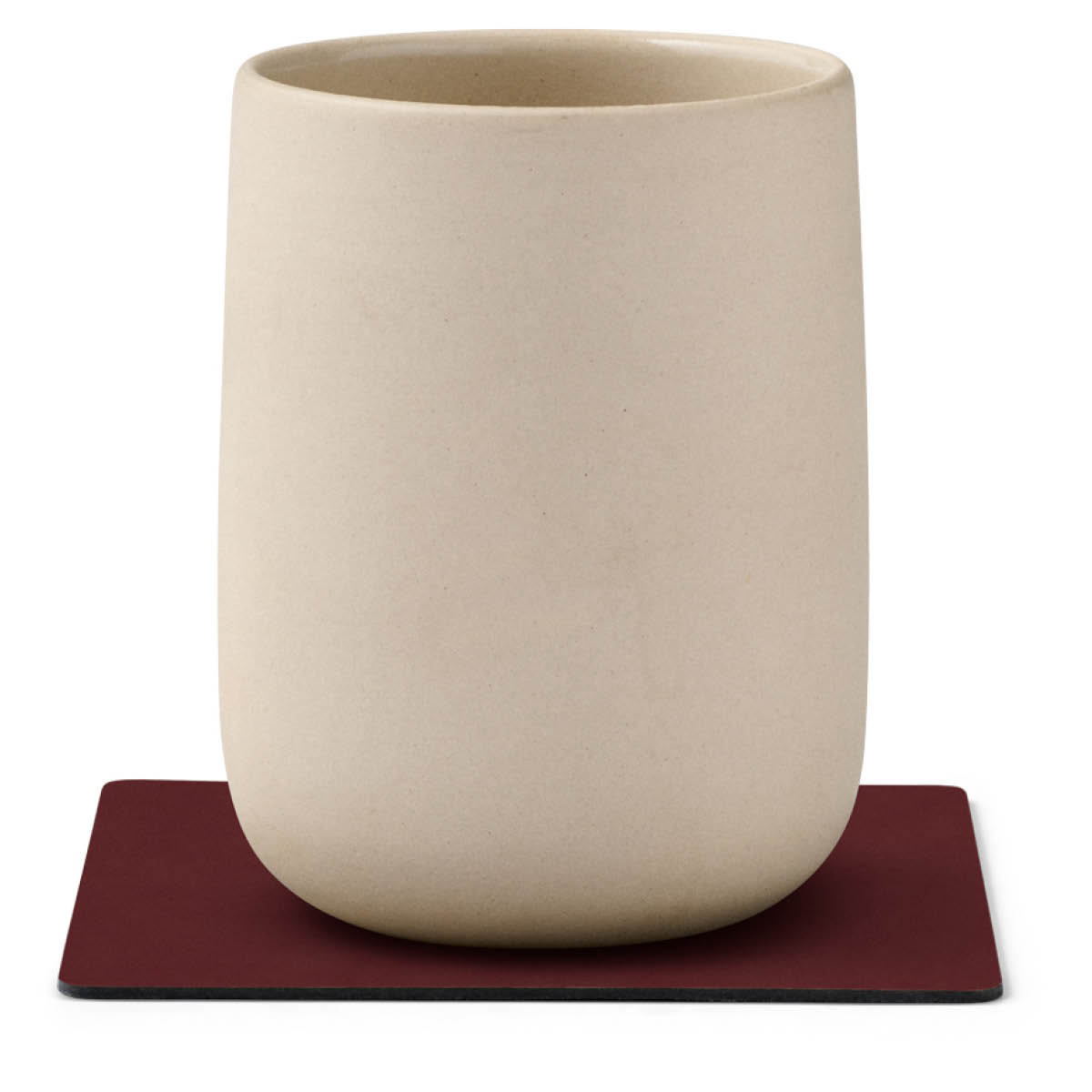 LIND DNA Nupo Square glasunderlägg 10x10 cm Burgundy