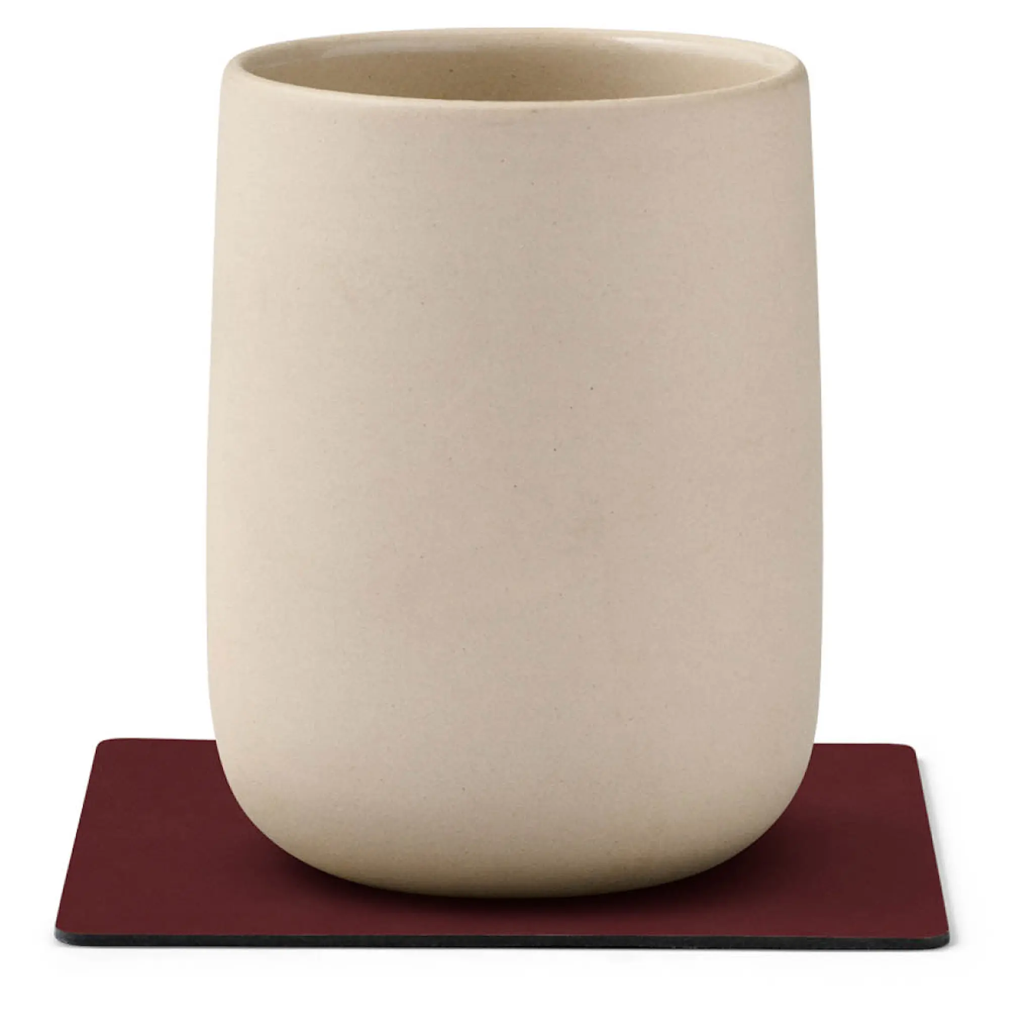 LIND DNA Nupo Square glasunderlägg 10x10 cm Burgundy