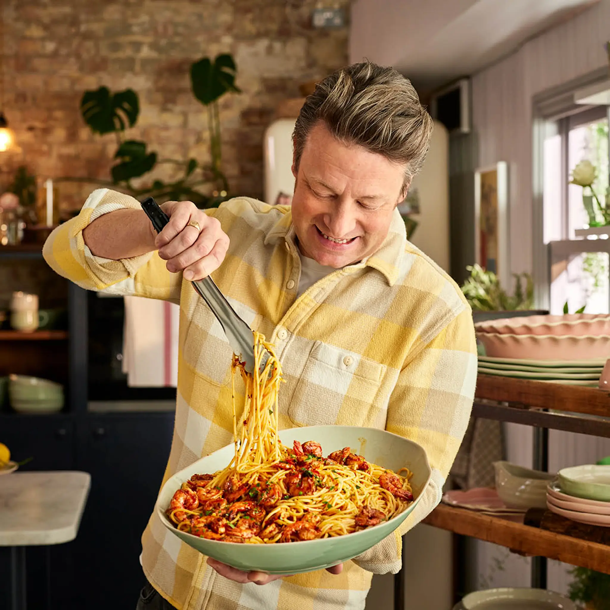 Jamie Oliver Big Love skål 39 cm grön