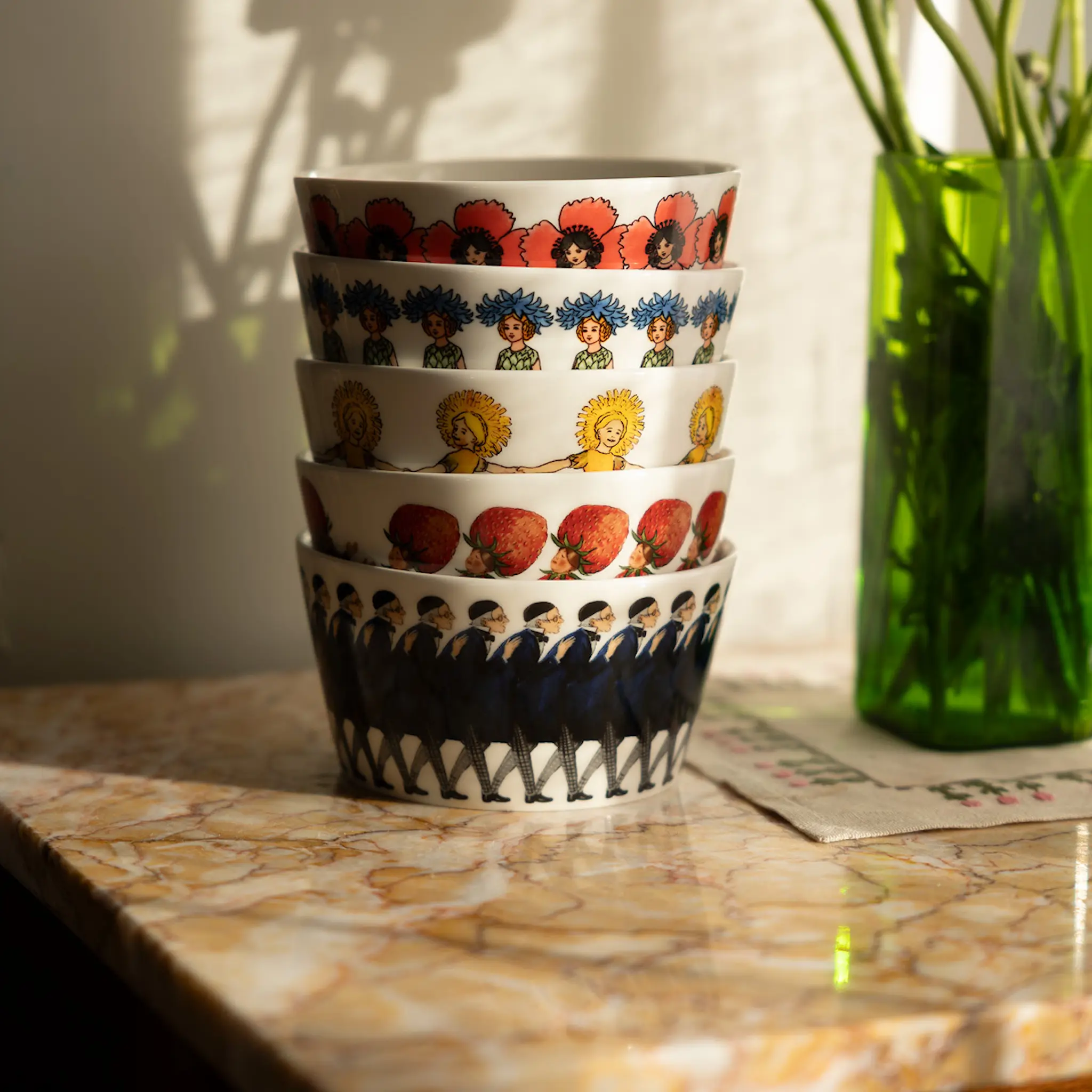 Design House Stockholm Elsa Beskow skål 50 cl Valmue