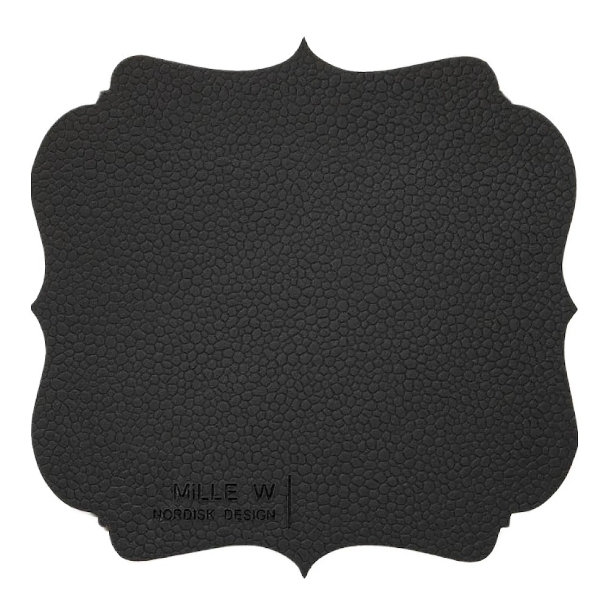 MiLLE W NORDISK DESIGN Vintage Lasinalunen 12x12 cm Musta