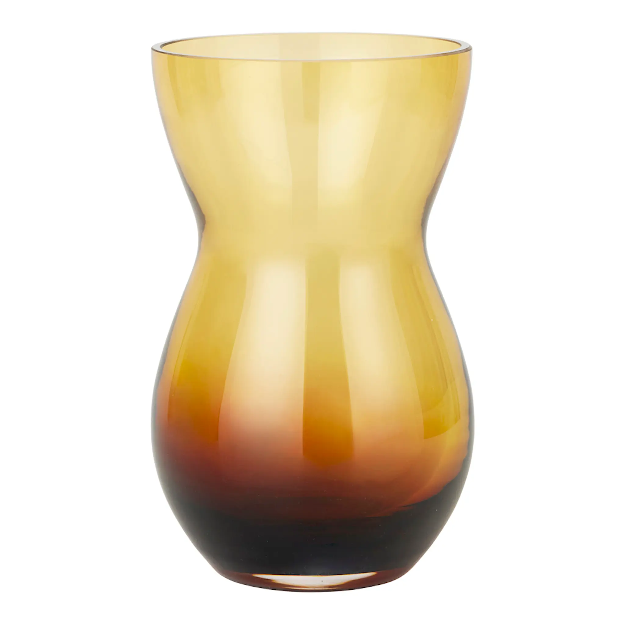 Holmegaard Calabas Duo Vase 21 cm Amber/Burgundy
