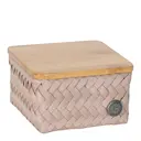Top Fit Tiny förvaringskorg med lock 13x13x8 cm caffè latte