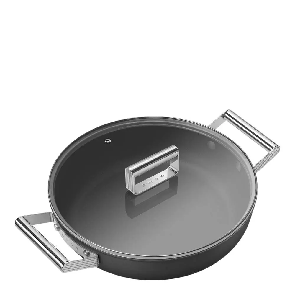 Smeg Paistokasari keraaminen 28 cm Musta
