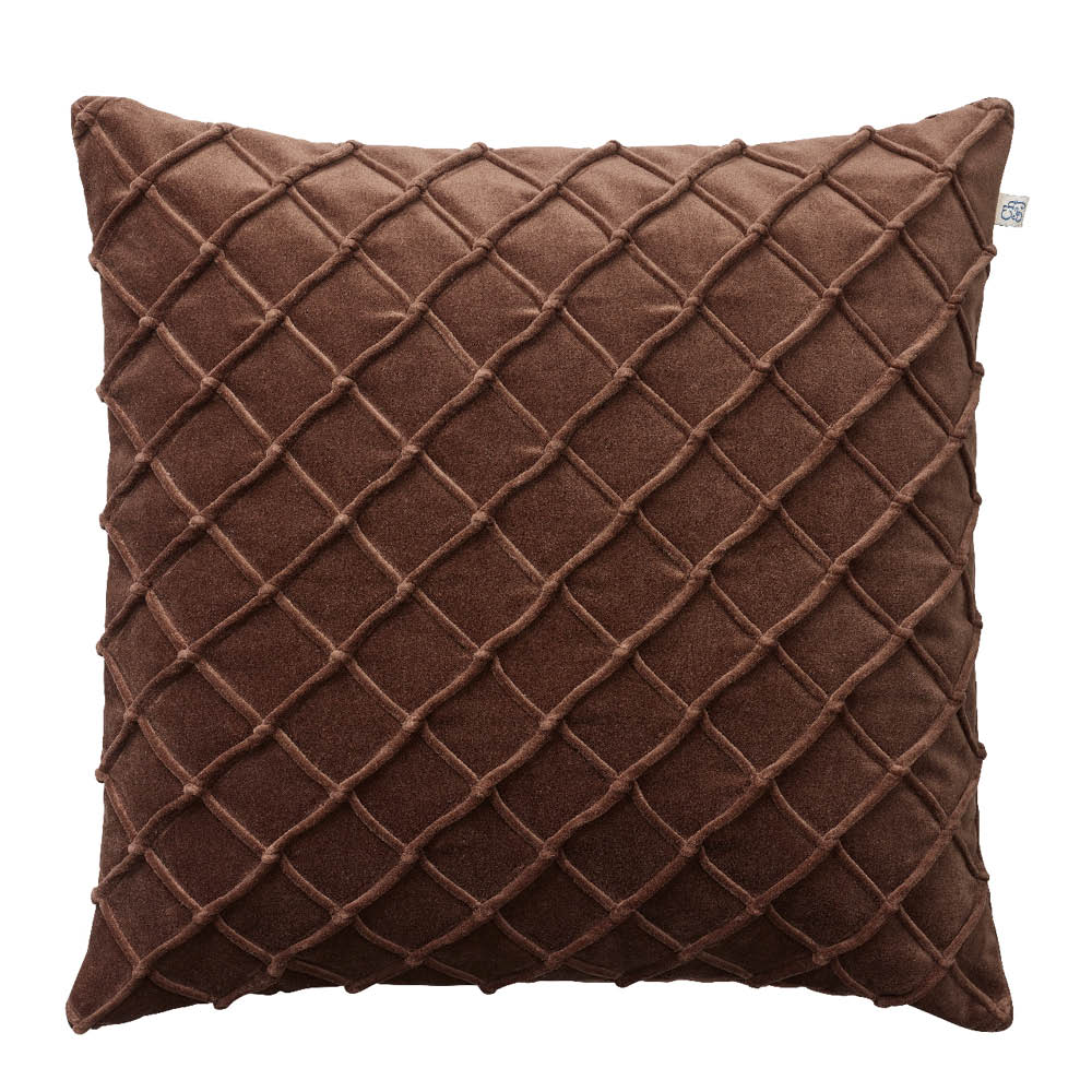 Chhatwal & Jonsson Deva kuddfodral sammet 50x50 cm Brown