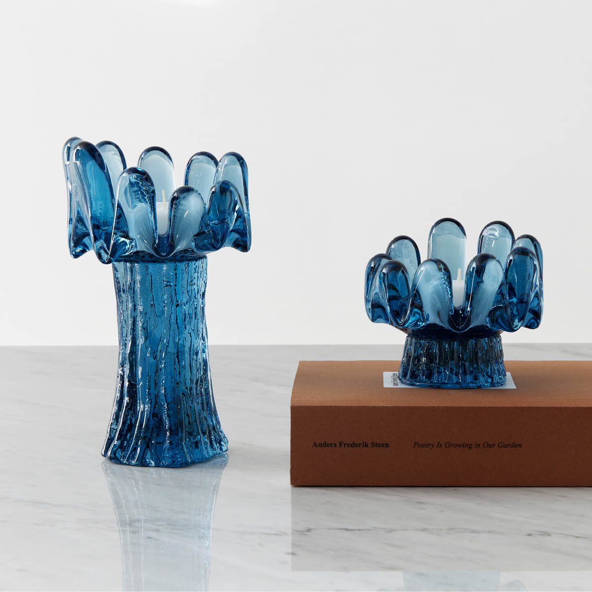 Kosta Boda Sunflower lyslykt 9,2 cm sirkulær