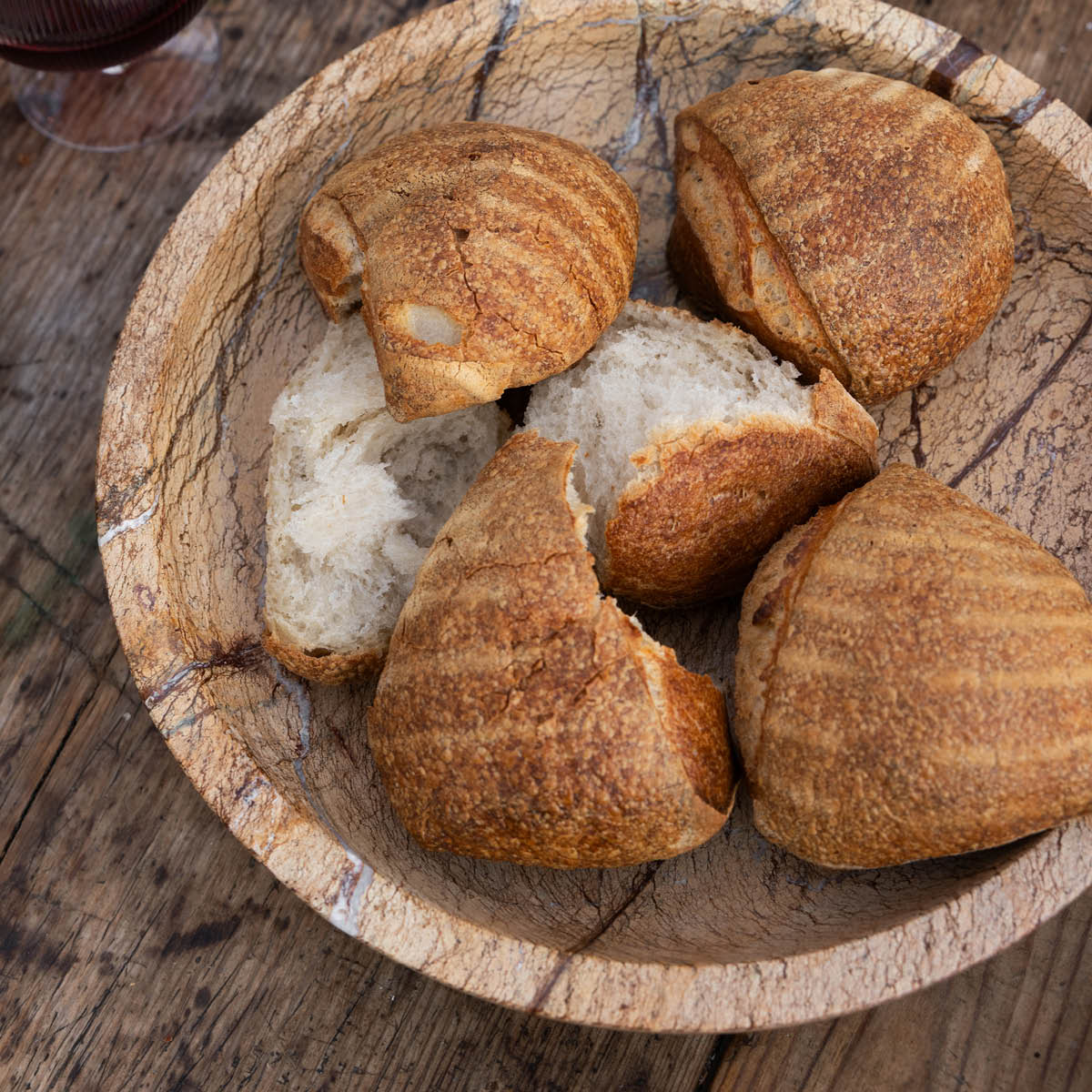 Sagaform Sten skål 28x5 cm brun