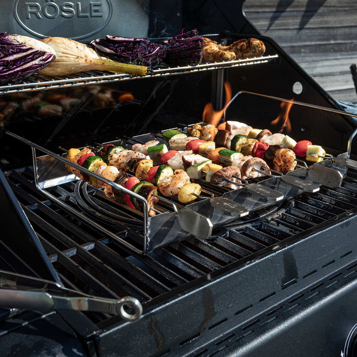 Rösle AllFlame Hero 6 gasolgrill 28000W svart