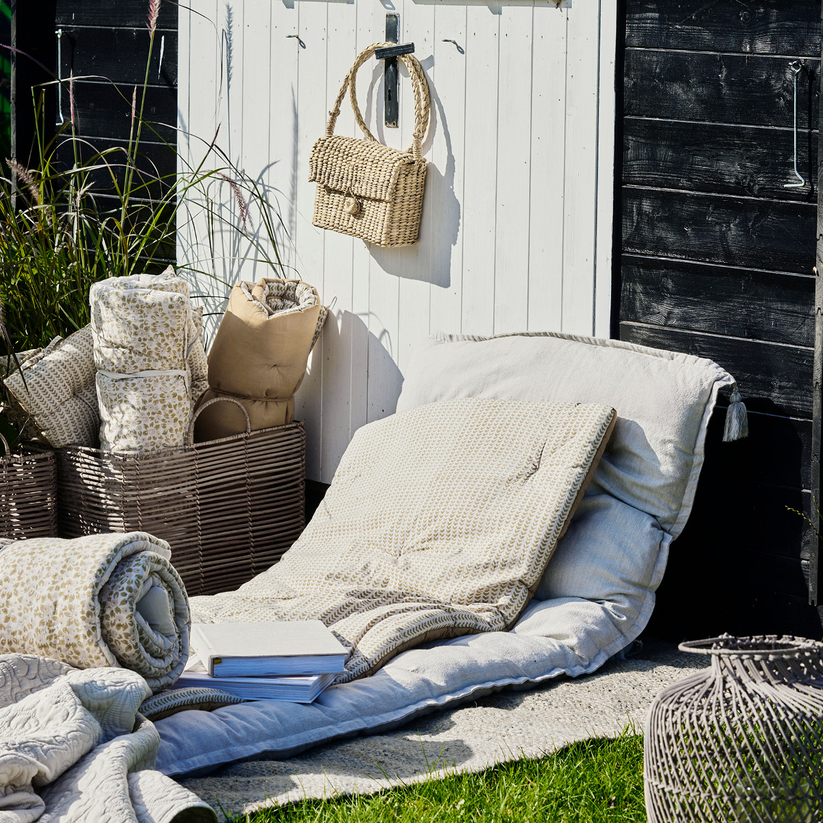 Lene Bjerre Ivenne sittdyna / madrass 120x60 cm ockra