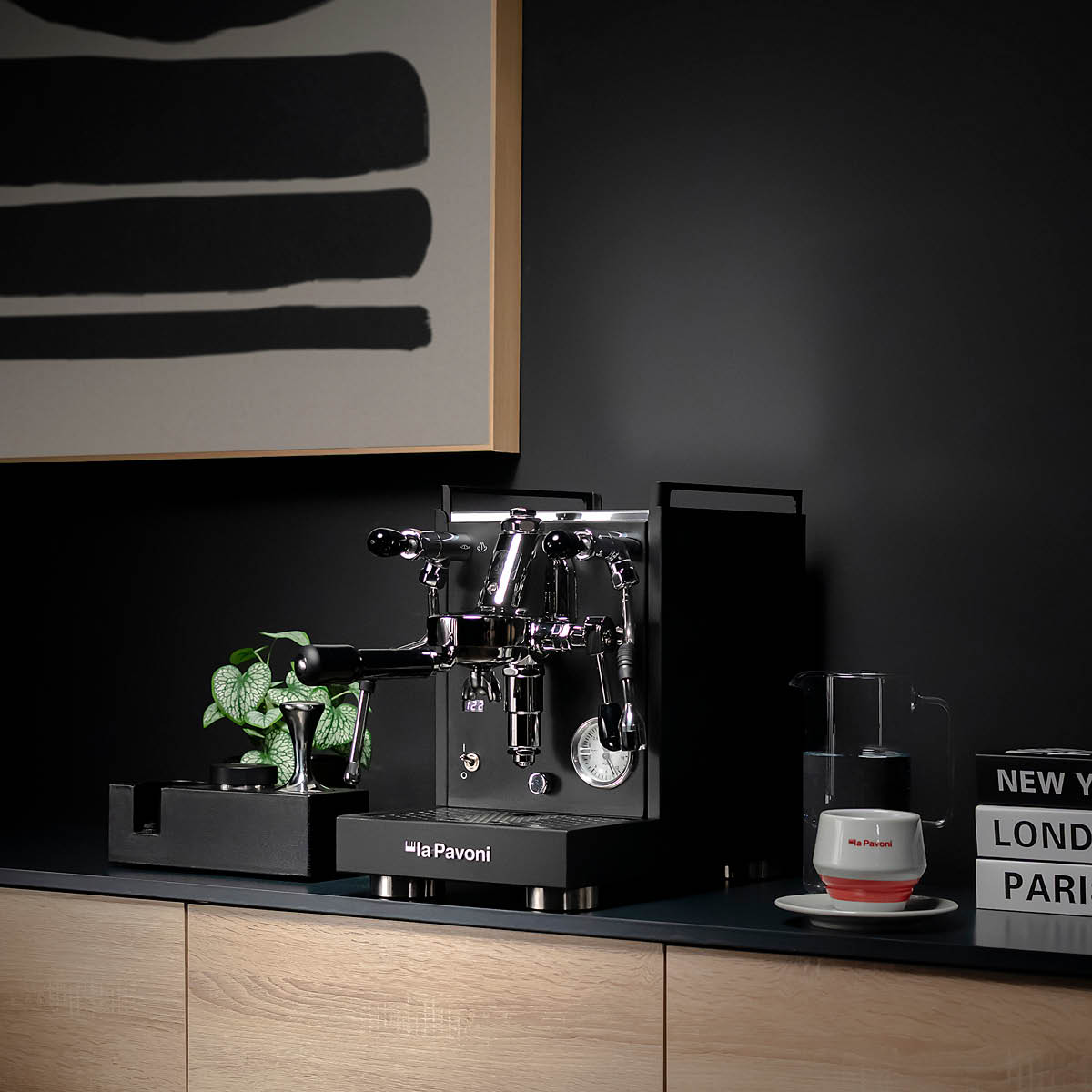 La Pavoni Mini Cellini X semiproffesionell kaffemaskin svart