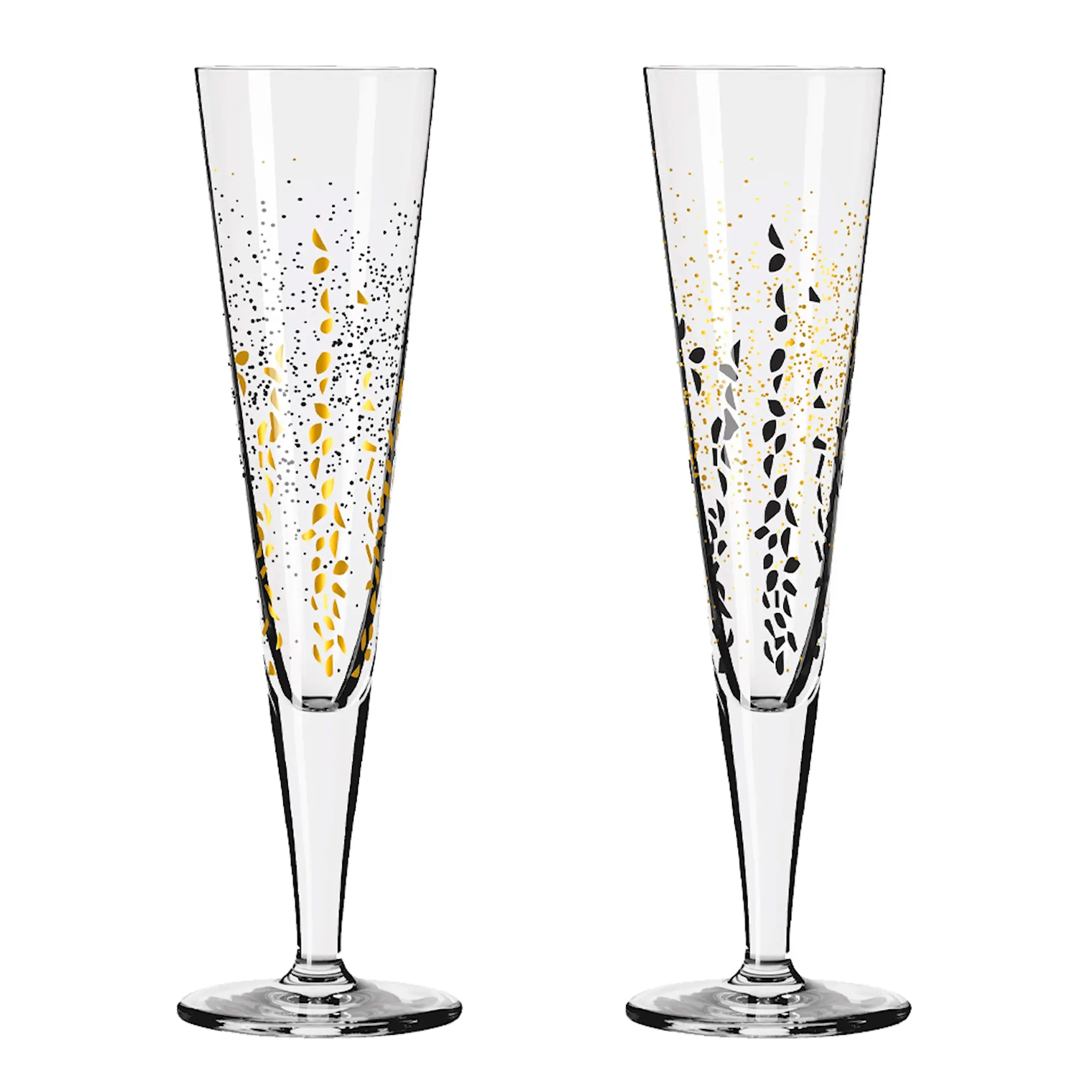Ritzenhoff Goldnacht Champagneglas Romi 2-pack Guld