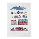 Scandinavian Mountains kökshandduk 50x70 cm winter mountains