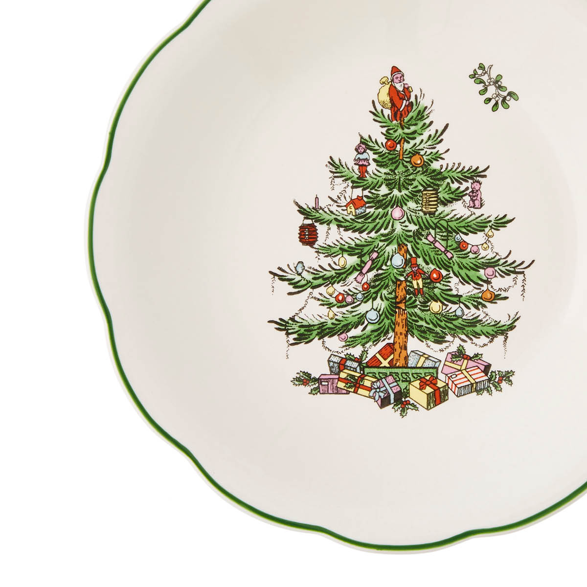 Spode Christmas Tree godteskål på fot 18 cm