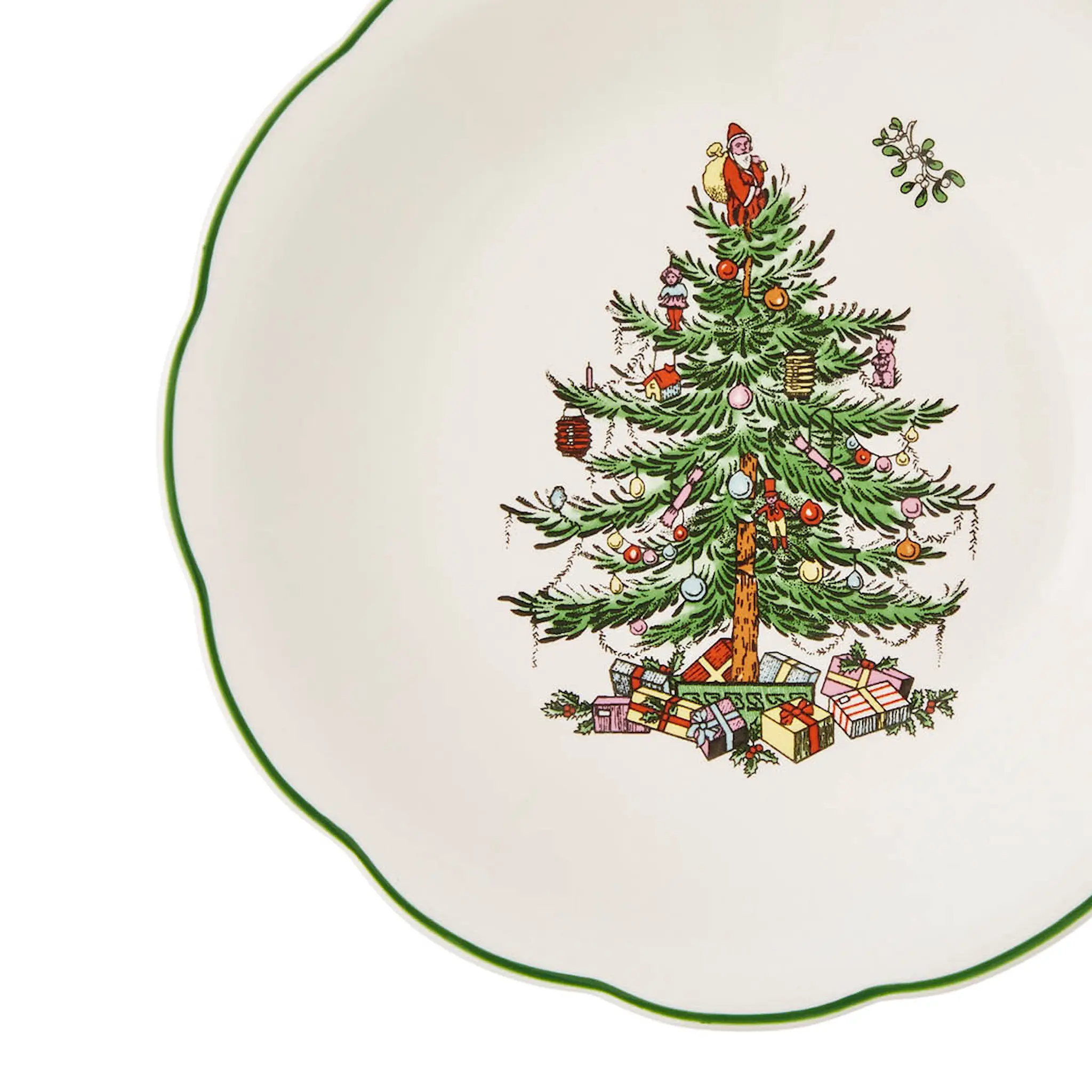 Spode Christmas Tree godteskål på fot 18 cm