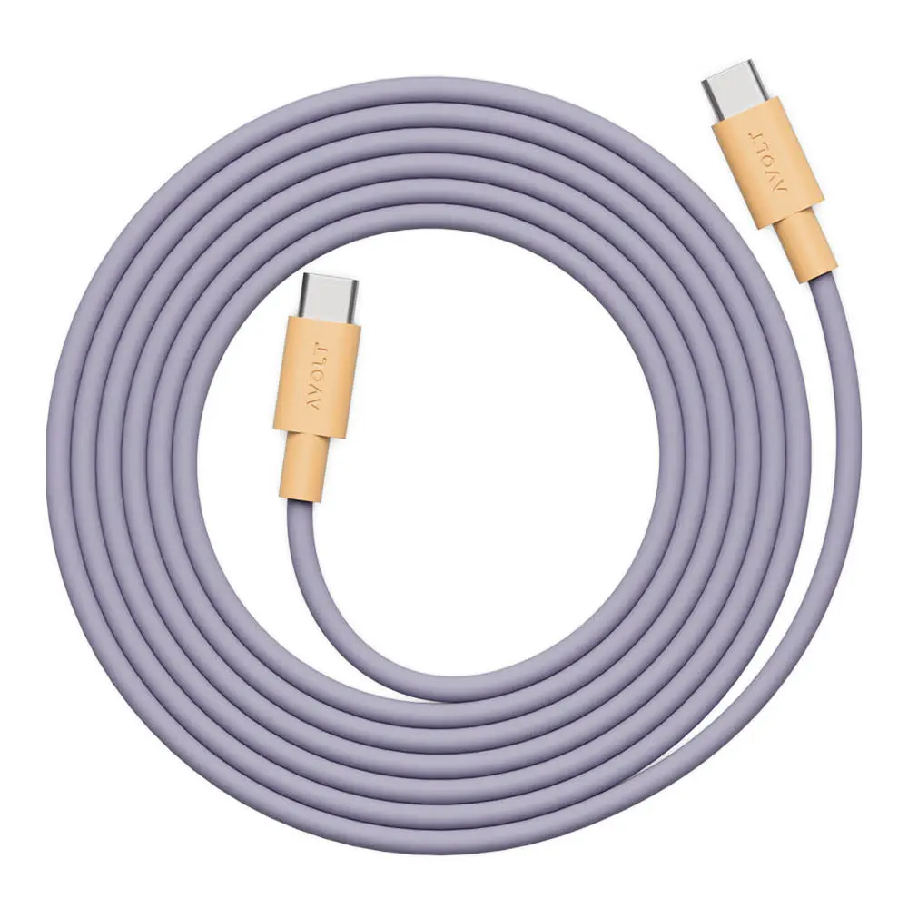 Cable 1 Bauhaus Archiv USB-C Latauskaapeli 2 m Lavender Glow