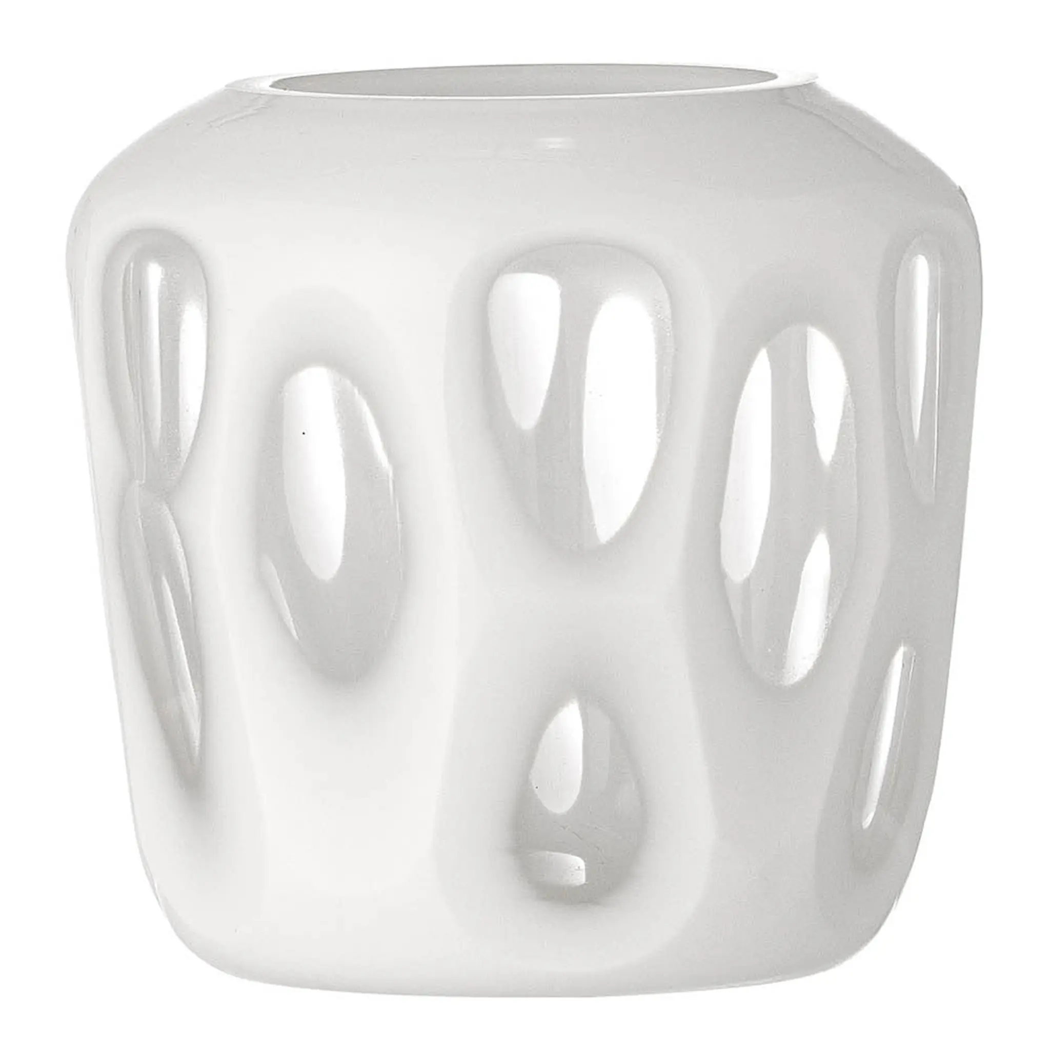 Bloomingville Ljuslykta Rohan 9x9 cm vit