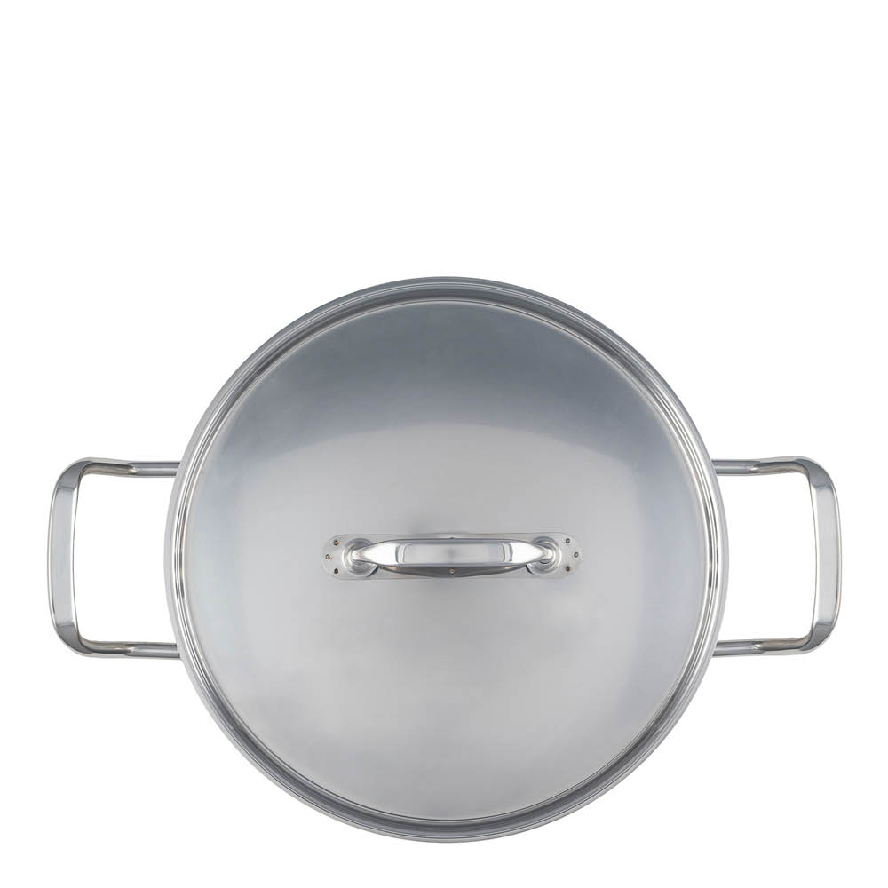 Heirol Steely Classic Triply gryta med lock 24 cm 5,5 L