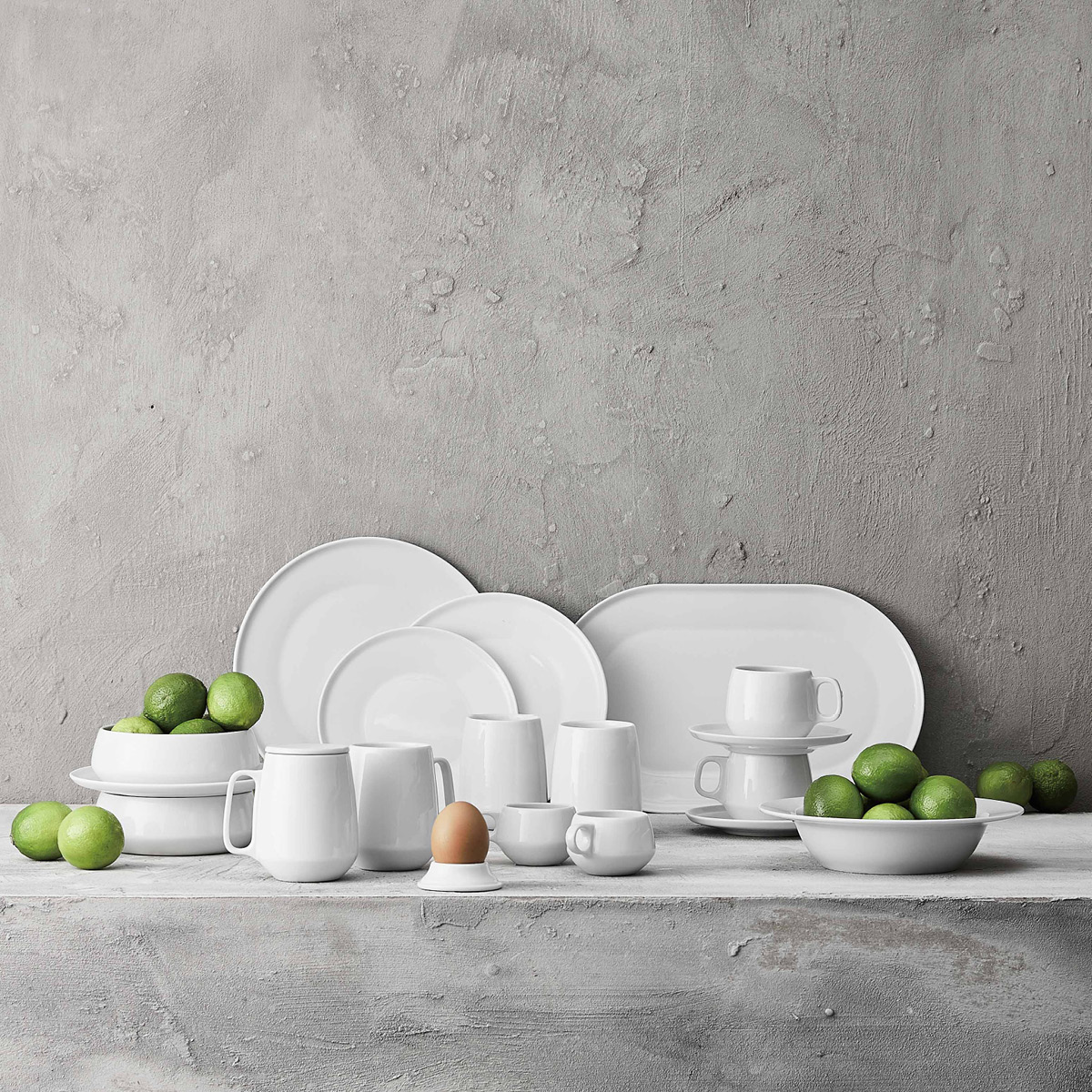 Aida ENSO assiett 19 cm super white