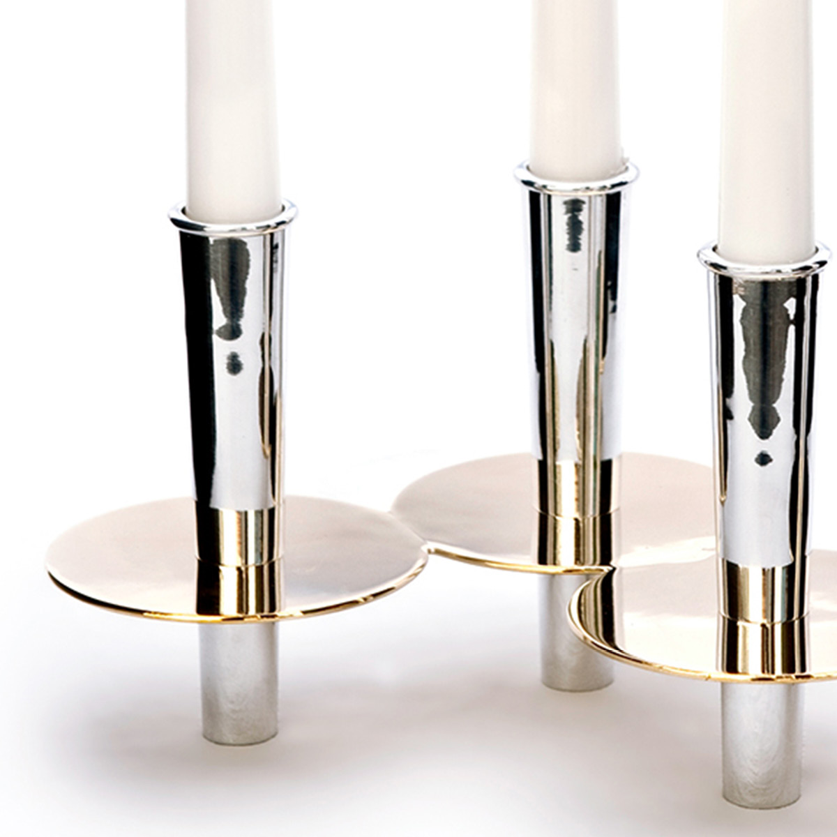 Klong Kluster Ljusstake 4 ljus Silver