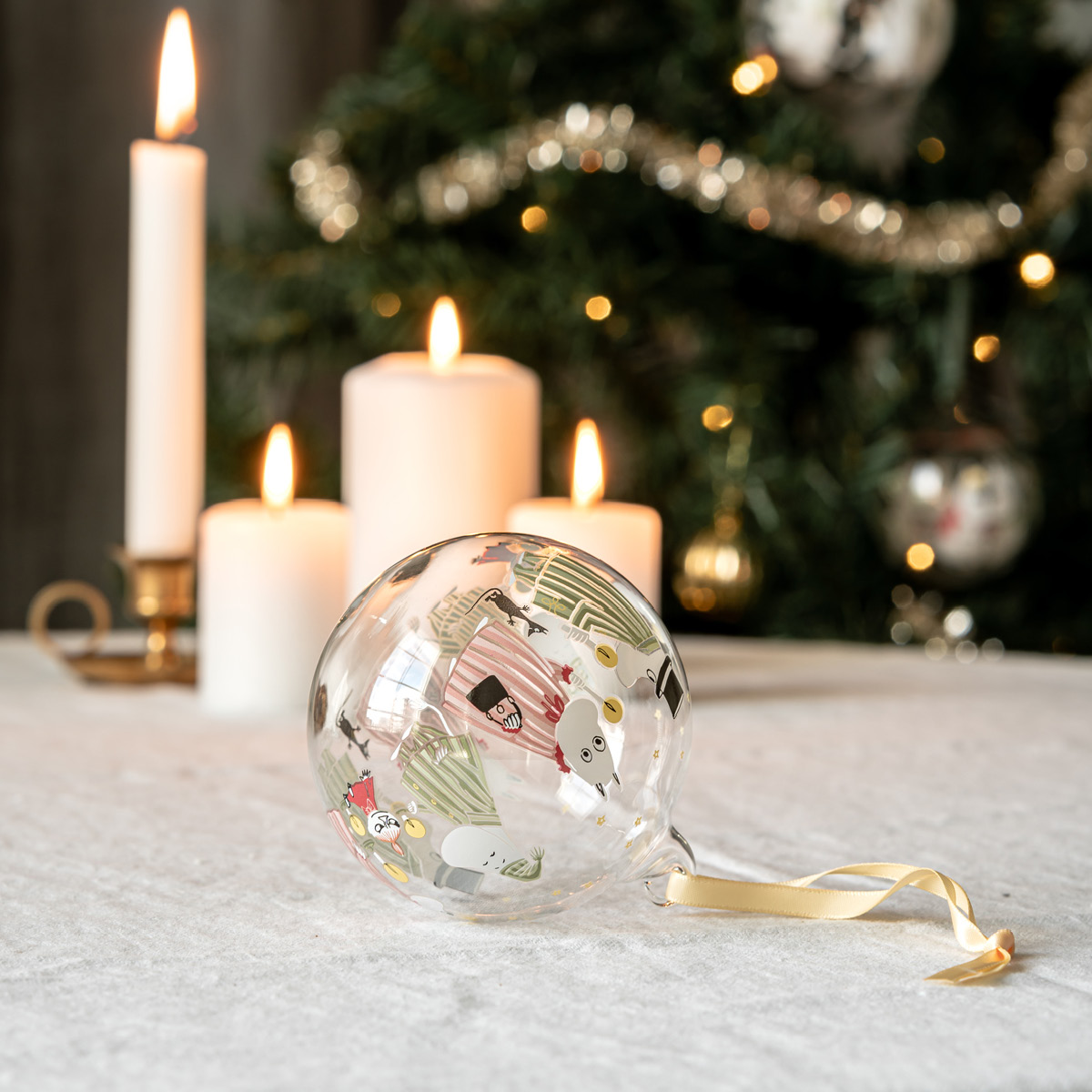 Muurla Muumi Joulupallo 9 cm Pyjamat