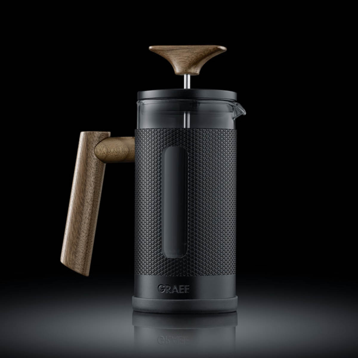 Graef Kaffepress MFP22 350 ml svart/trä