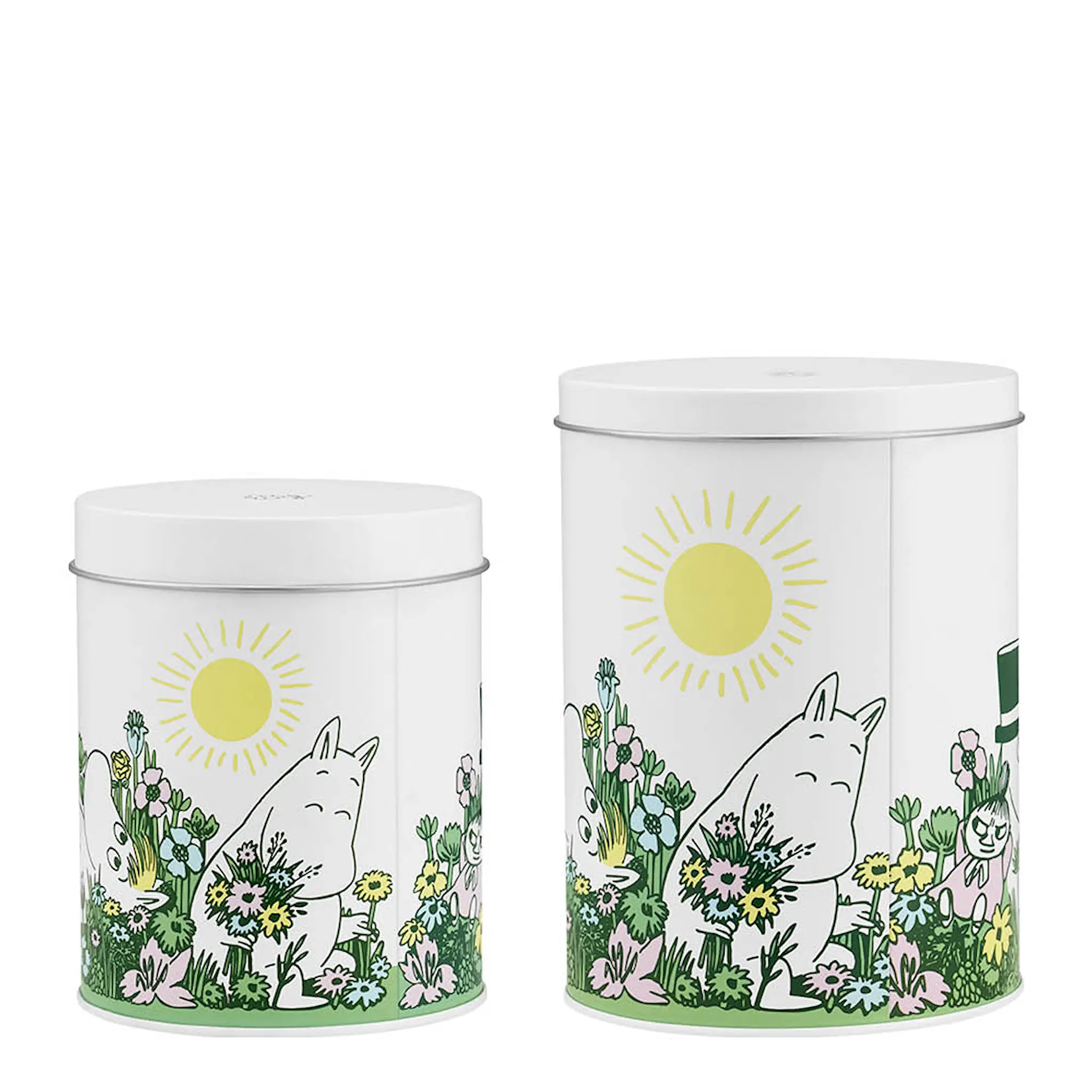 Muurla Muumi Peltipurkki 2 kpl Valkoinen