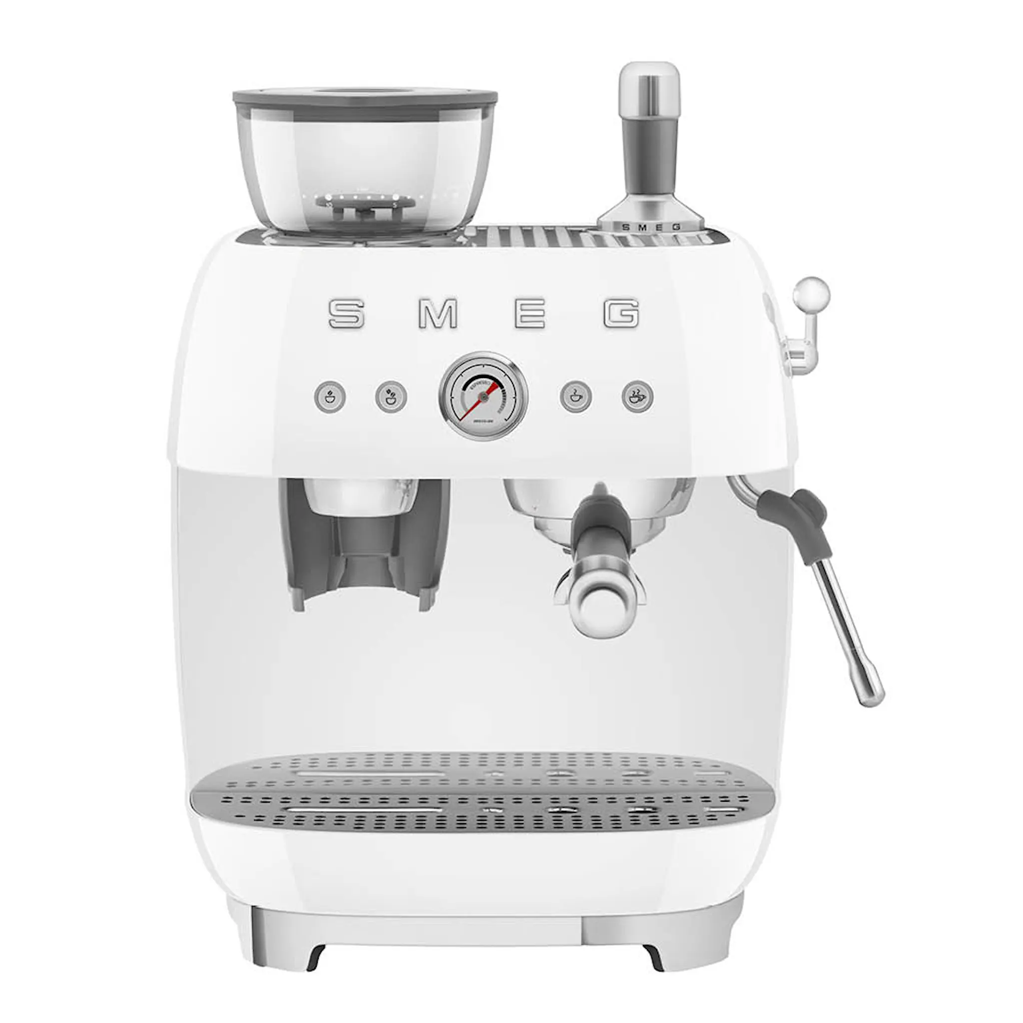 Smeg Smeg Manuell Kaffemaskin med Kvarn EGF03 Vit