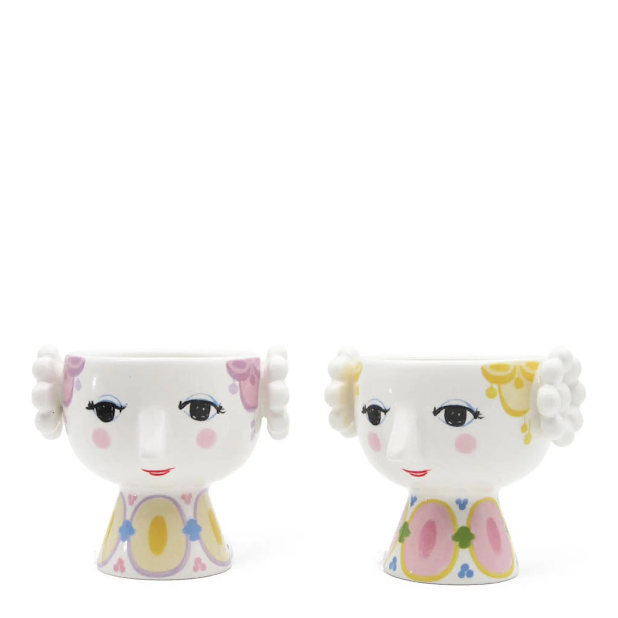 Bjørn Wiinblad Eva Ljuslykta 6,5 cm 2-pack Gul/Lavendel