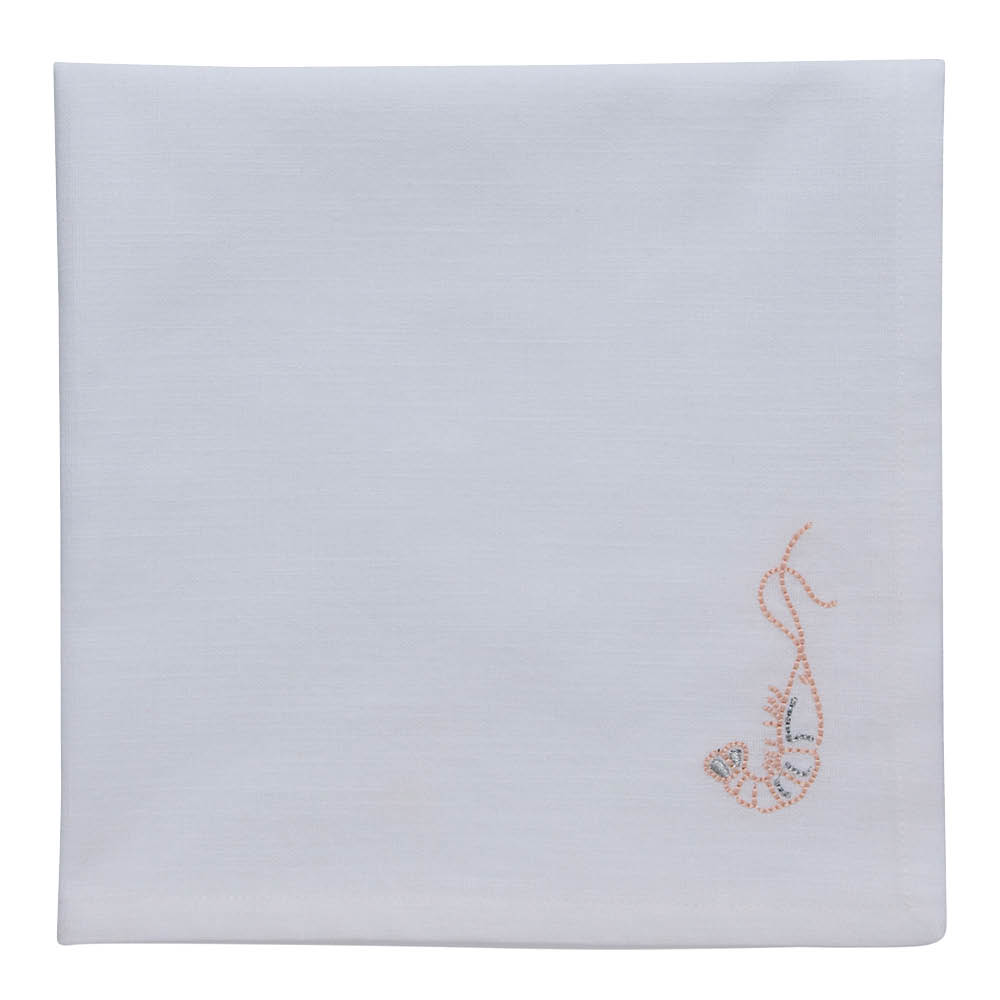 Lene Bjerre Nerina servett bomull 45x45 cm räka
