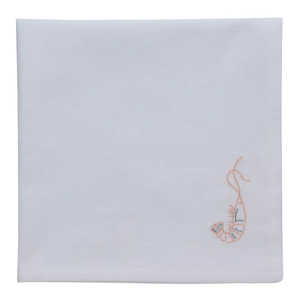 Nerina lautasliina puuvilla 45x45 cm katkarapu