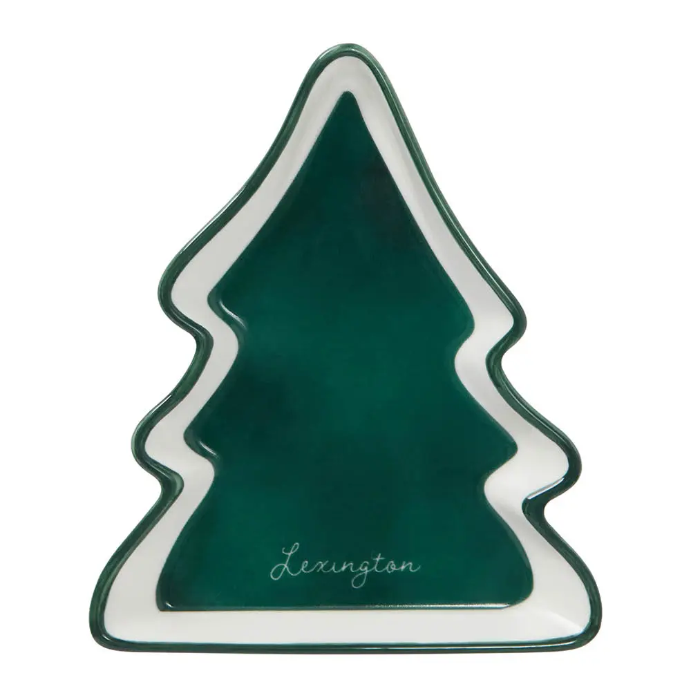 Tree Tarjoiluastia 13x16 cm Vihreä/Valkoinen
