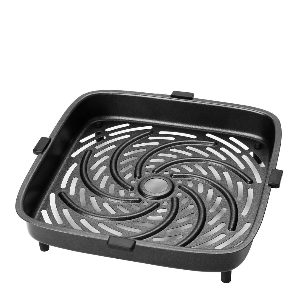 EMERIO Airfryer med dubbla värmeelement 5 L svart