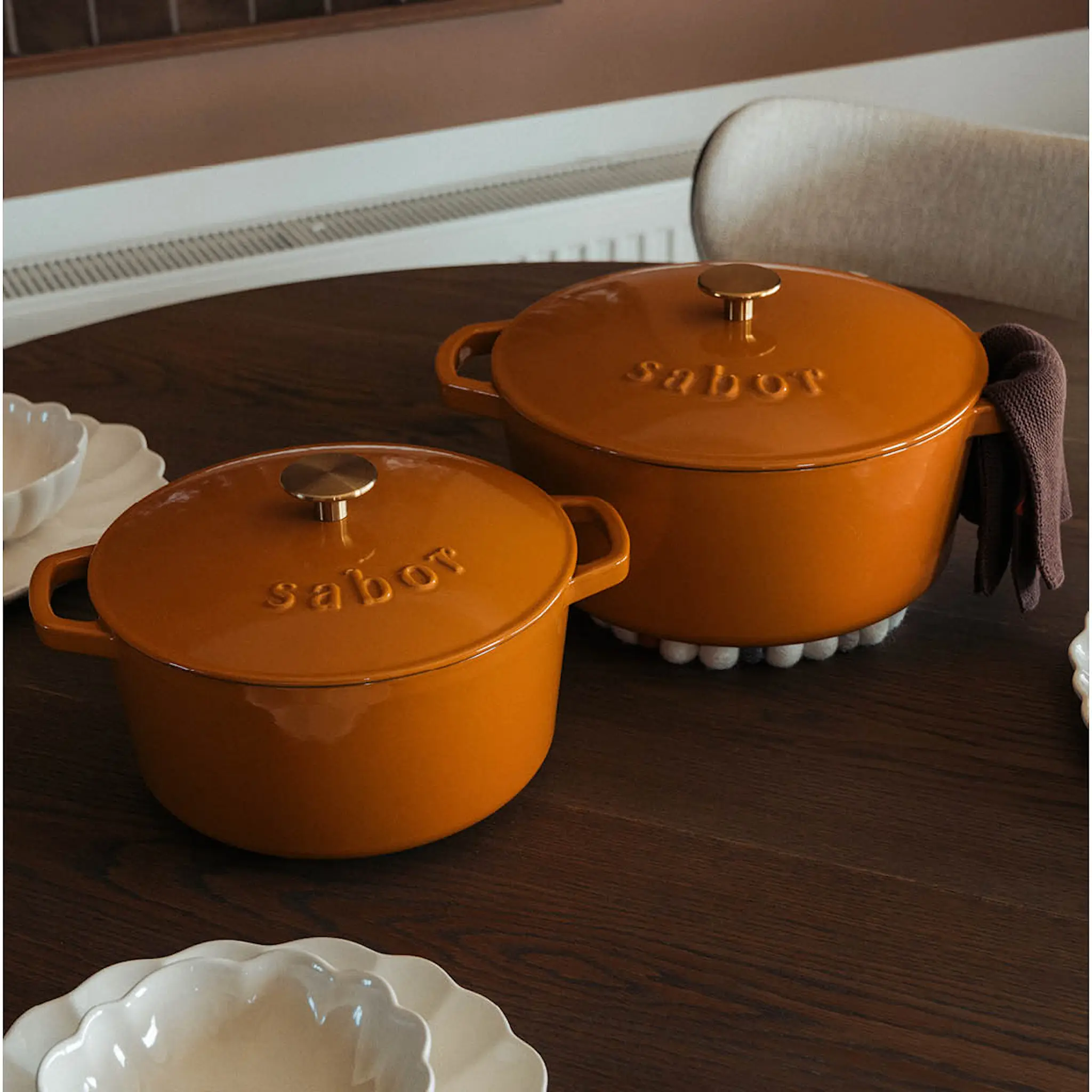Sabor Classic gjutjärnsgryta 6,7 L pumpkin spice