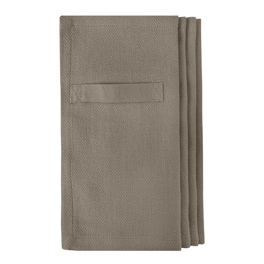 The Organic Company Serviett i bomull 20x20 cm 4 stk clay