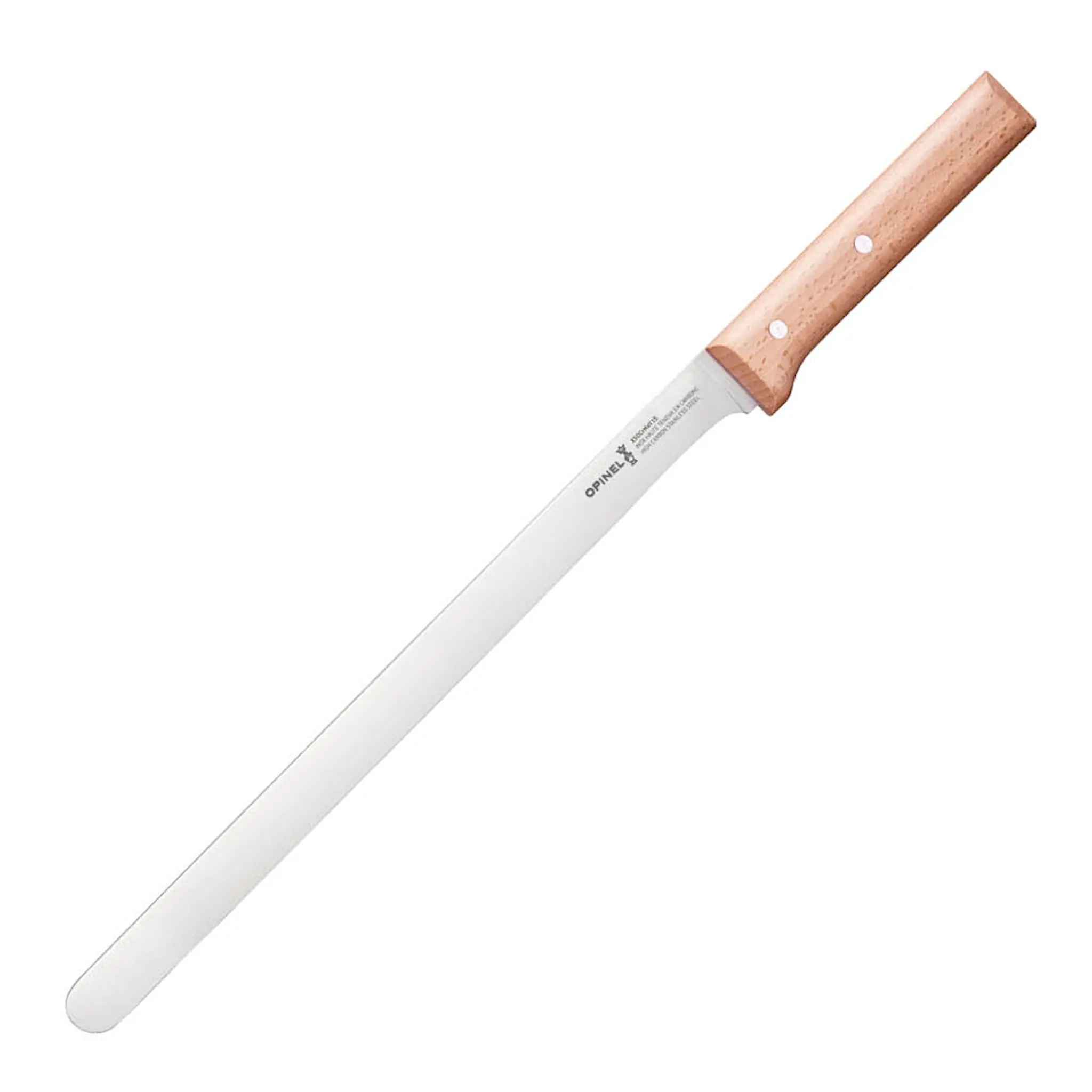 Opinel Parallèle carpacciokniv 43 cm bokträ