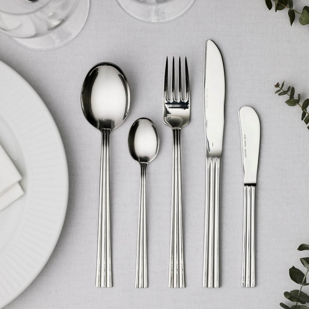 Gense Thebe smørkniv 16 cm 4 stk blankt stål
