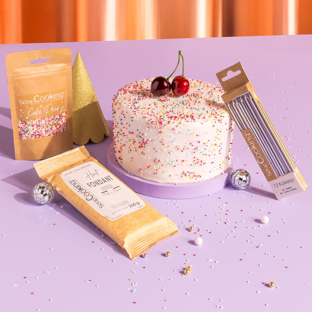 ScrapCooking Sockerpasta 430 g lock vit