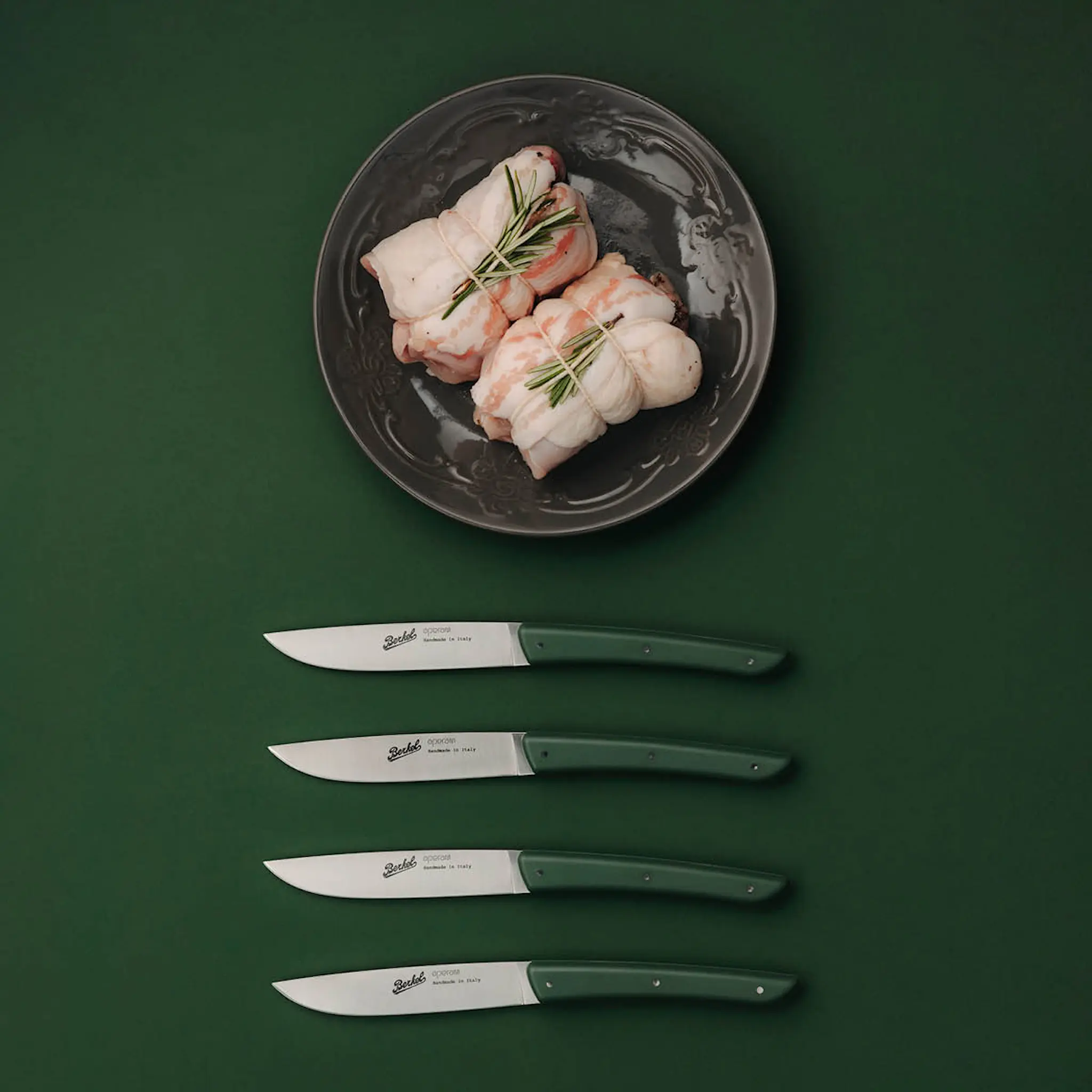 Berkel Color Olive Green grillkniv 11 cm 4-pack