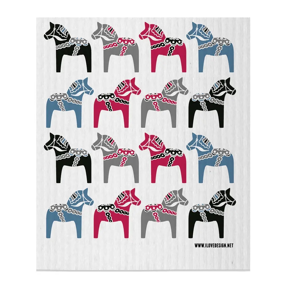 Dala Tiskirätti 20x18 cm Monivärinen