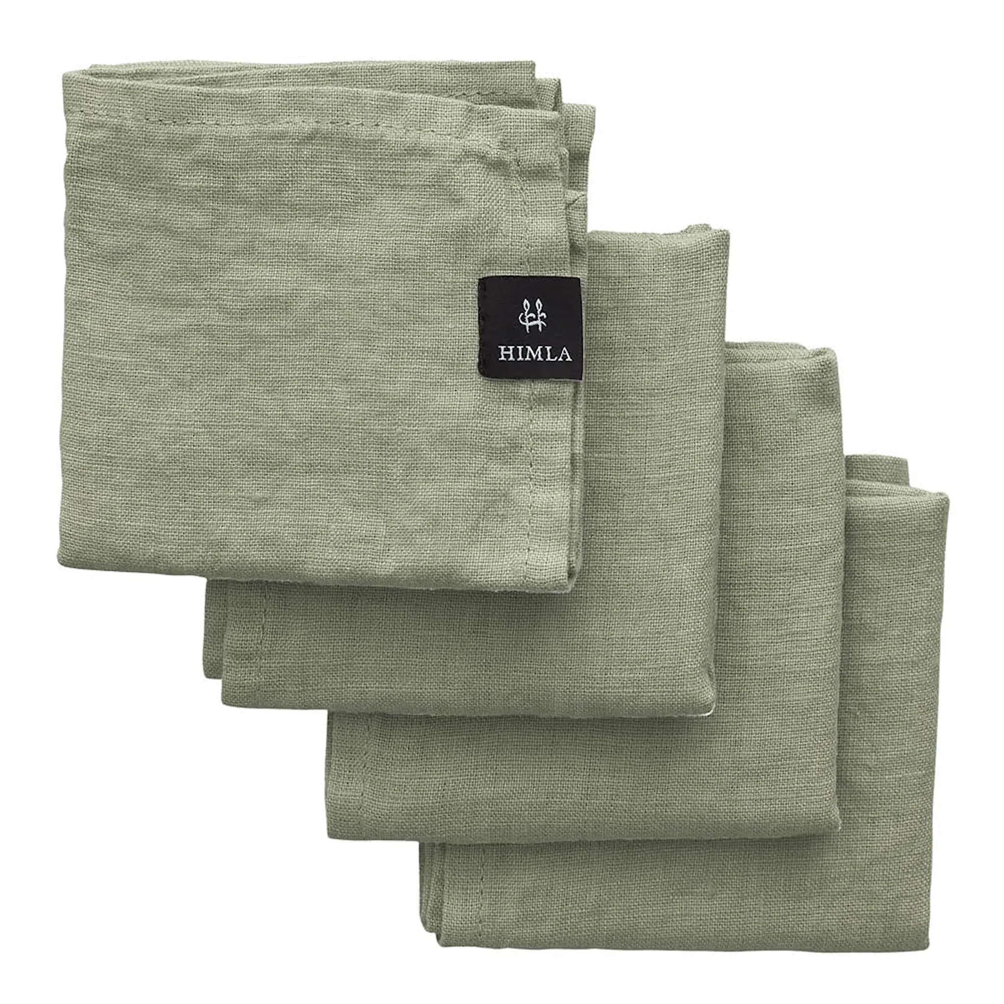 Himla Sunshine servett linne 45x45 cm 4-pack sage