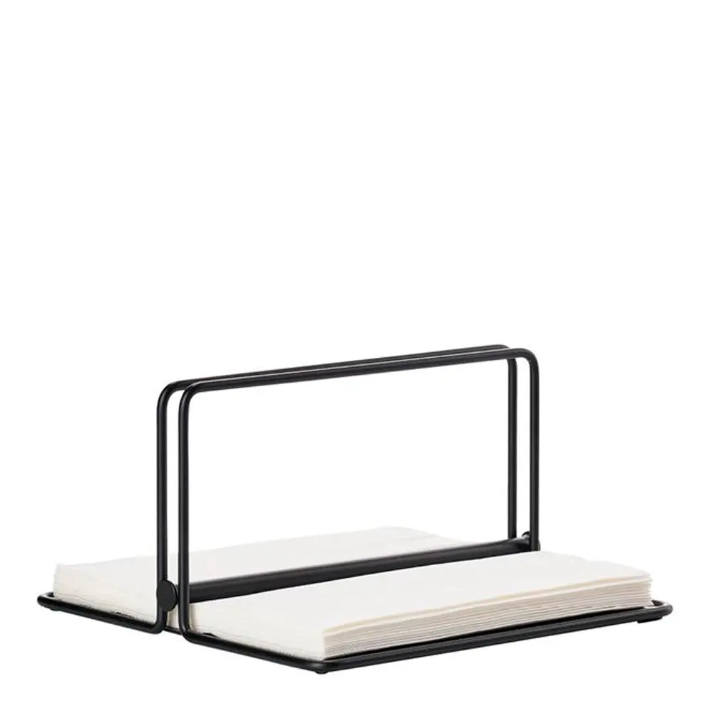 Servettiteline 22,5 cm Musta