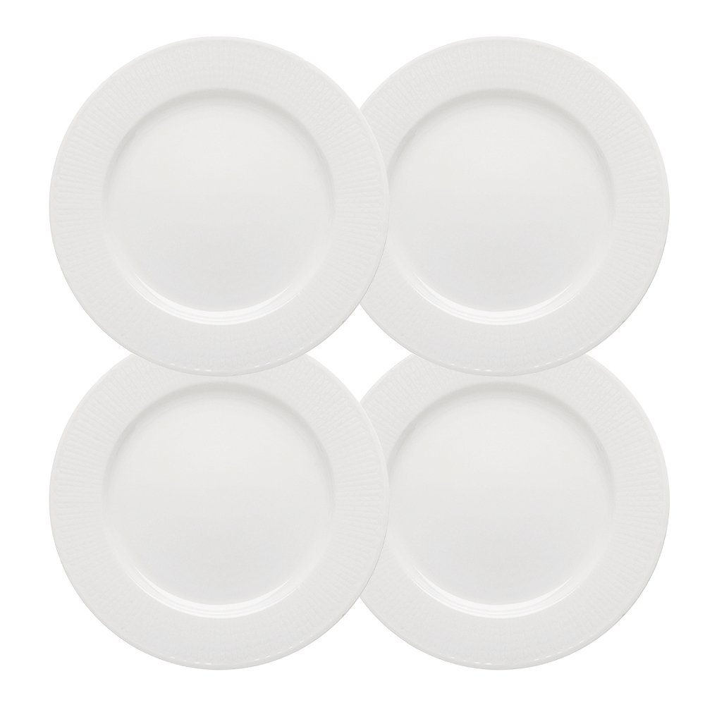 Rörstrand Swedish Grace Tallrik 21 cm 4-pack Snö