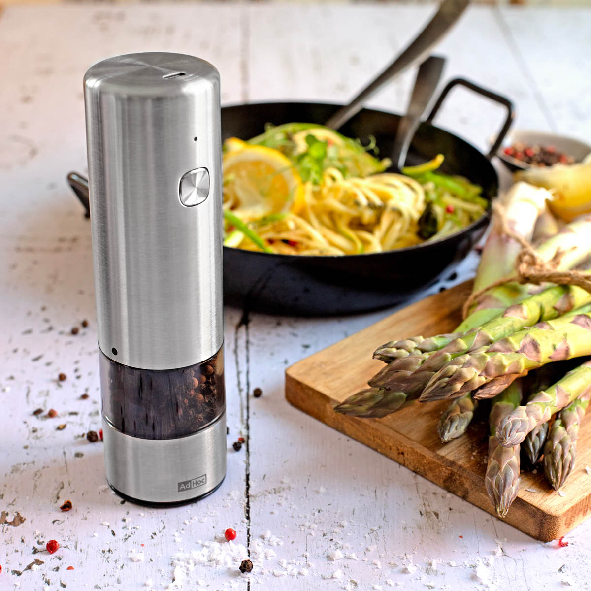 AdHoc i.Mill elektrisk kryddkvarn 17 cm stål
