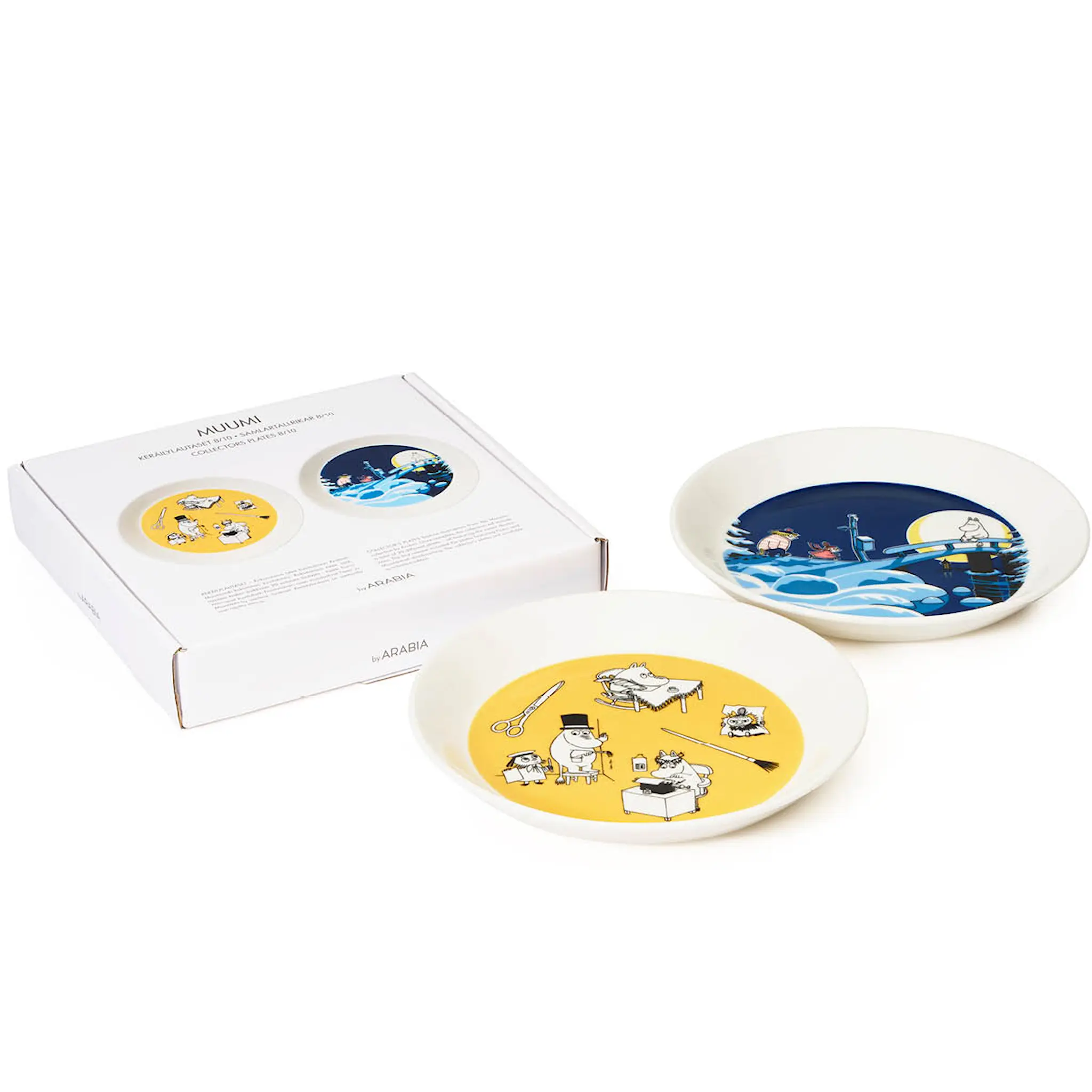 Moomin Arabia Mumintallrik 19 cm 2-pack Kontor & Vinternatt