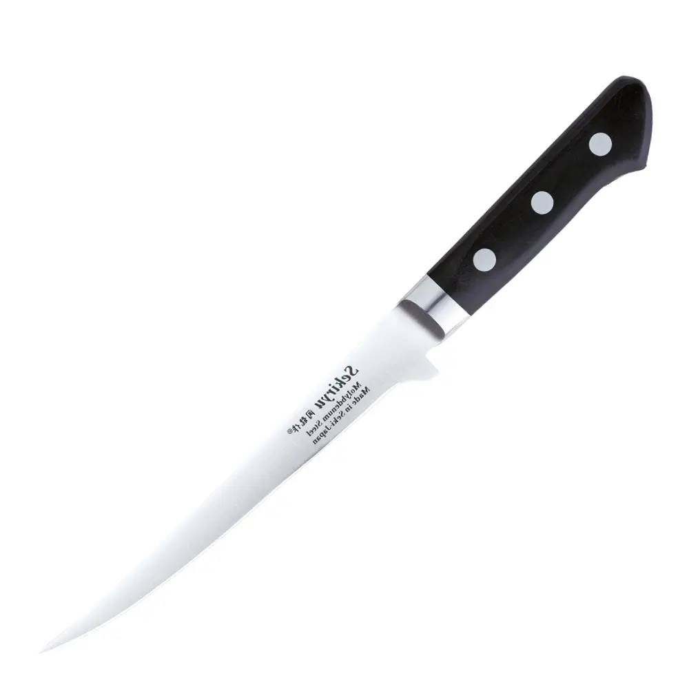 Master filetkniv 18 cm 29,5 cm blank/svart