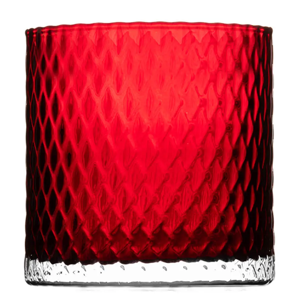 Harlekin The Barrel lykt 12,5 cm rød
